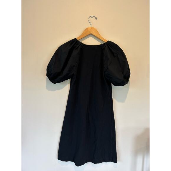 Maeve by Anthropologie womens dress size XS black fitted pouffy sleeves - Picture 3 of 9